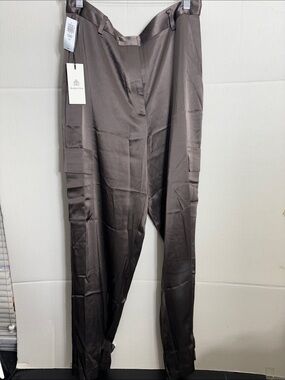 Aritzia Babaton color brown Refined Satin Cargo Pant 1775